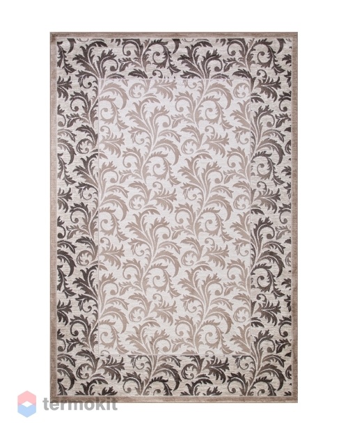 Ковёр Merinos Valencia Deluxe 100x200 прямоугольный кремовый/коричневый d327