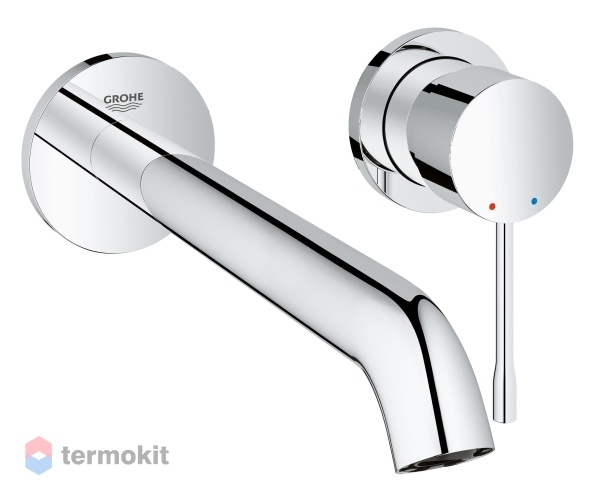 Встраиваемый смеситель для раковины Grohe Essence+ с изливом внешняя часть)