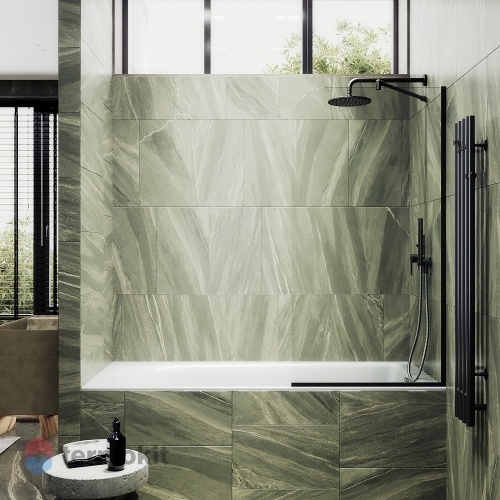 Душевая шторка Maybah Glass 700х1400 черный MGV-63-6у