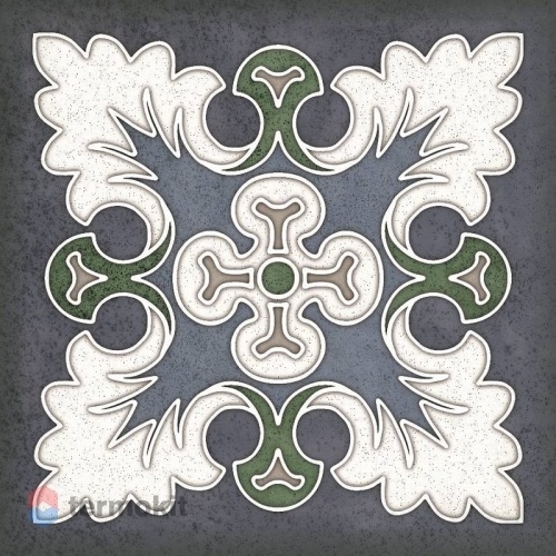 Керамическая плитка Керлайф Smalto Decor 1 Blu декор 15x15