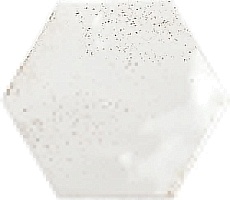Керамическая плитка Ribesalbes Hope White Hex Glossy настенная 15x17.3