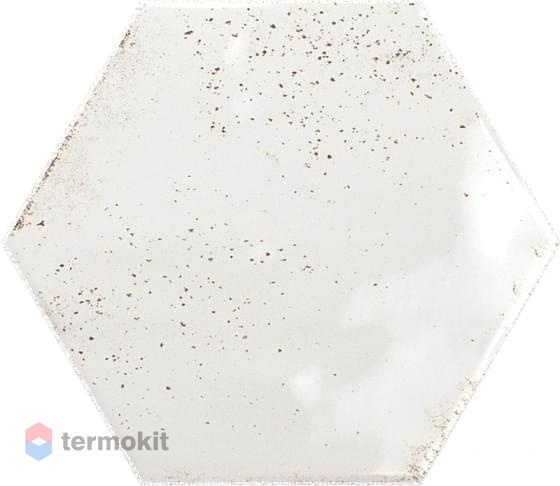Керамическая плитка Ribesalbes Hope White Hex Glossy настенная 15x17.3