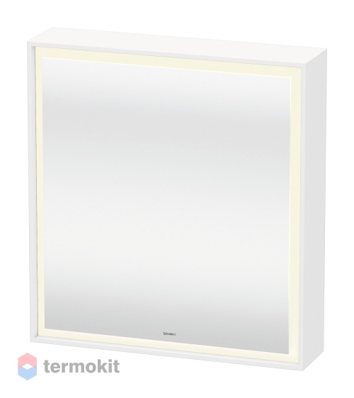 Зеркальный шкаф Duravit L-Cube 65 с подсветкой белый глянец LC7550L0000