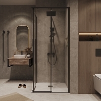 Душевой уголок Grossman Galaxy 1950x800x800 черный матовый 300.K33.01.8080.21.00