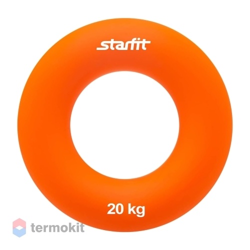 Эспандер кистевой Starfit ES-404 "Кольцо", 20 кг, диаметр 8,8 см, оранжевый