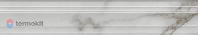 Керамическая плитка Kerama Marazzi Монте Тиберио BLF025R Бордюр Багет бежевый светлый глянцевый обрезной 40x7,3x2,7