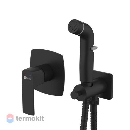 Встраиваемый смеситель с гигиеническим душем Lemark Ursus LM7219BL