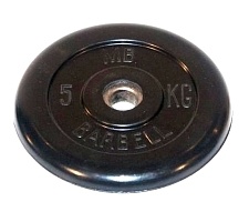 Диск обрезиненный MB Barbell 26 мм, 5 кг MB-PltB26-5