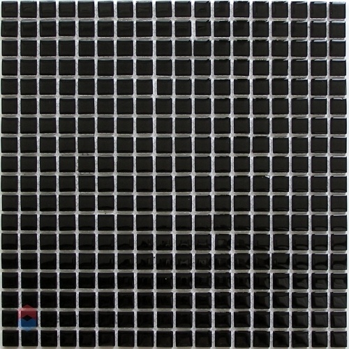 Стеклянная Мозаика Bonaparte Super black (4x15x15) 30x30