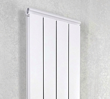 Дизайн-радиатор алюминиевый Silver 1600 \ 03 секции \ с нижним подключением белый