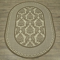 Ковёр Kitroom Флурлюкс (Сизаль) 140x200 овальный бежевый 51005