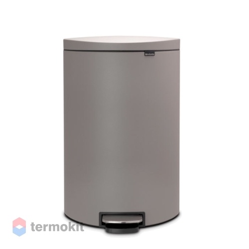 Мусорный бак Brabantia FlatBack+ 40 л минерально-серый 119620