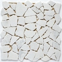 Мозаика из нат. мрамора Starmosaic Split White Matt (JMST040) 30,5х30,5