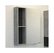 Зеркало-шкаф Comforty Франкфурт-60 подвесной бетон светлый 00-00004331