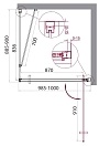 Душевой уголок BelBagno MARMI 1950x1000x900 хром MARMI-AH-1-100/90-C-Cr