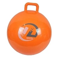 Мяч-попрыгун Yiling GB45 с ручкой 45 см ораньжевый