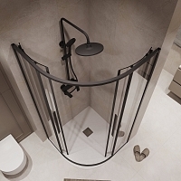 Душевой уголок Niagara Nova 1950x900x900 черный матовый NG-6826-34BLACK