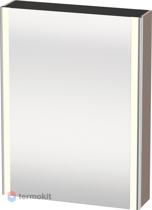 Зеркальный шкаф Duravit XSquare 60 с подсветкой Базальт XS7111R4343