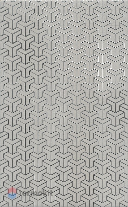 Керамическая плитка Kerama Marazzi Ломбардиа HGD/B371/6398 декор серый 25x40x8