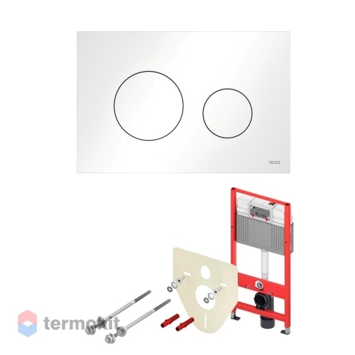 Инсталляция для подвесного унитаза TECE TECEloop с клавишей смыва белый K440920