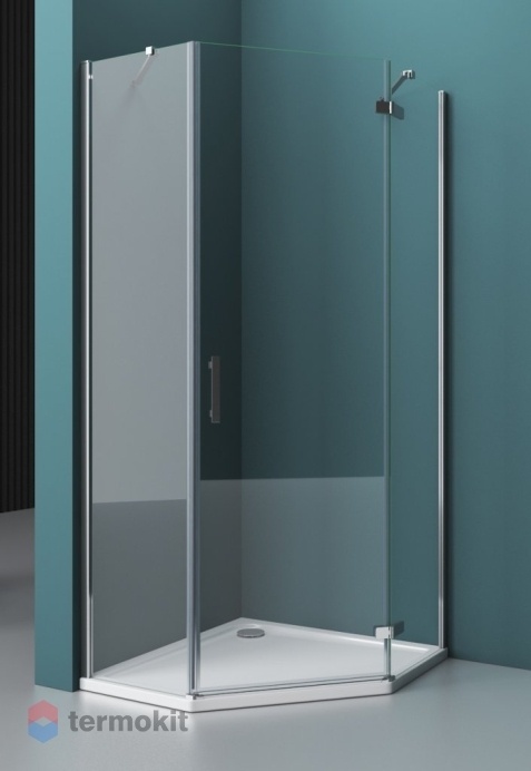 Душевой уголок BelBagno Kraft 1950x1000x1000 левый хром KRAFT-P-1-100-C-Cr-L