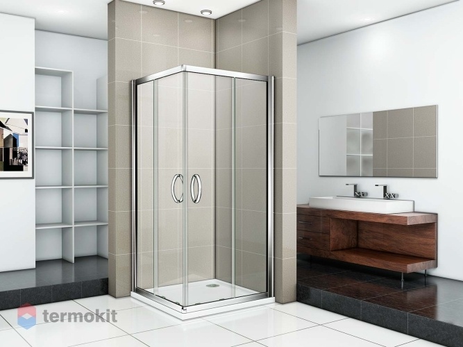 Душевой уголок Good Door Infinity 1850х900х900 Хром (матовое стекло) ИН00018