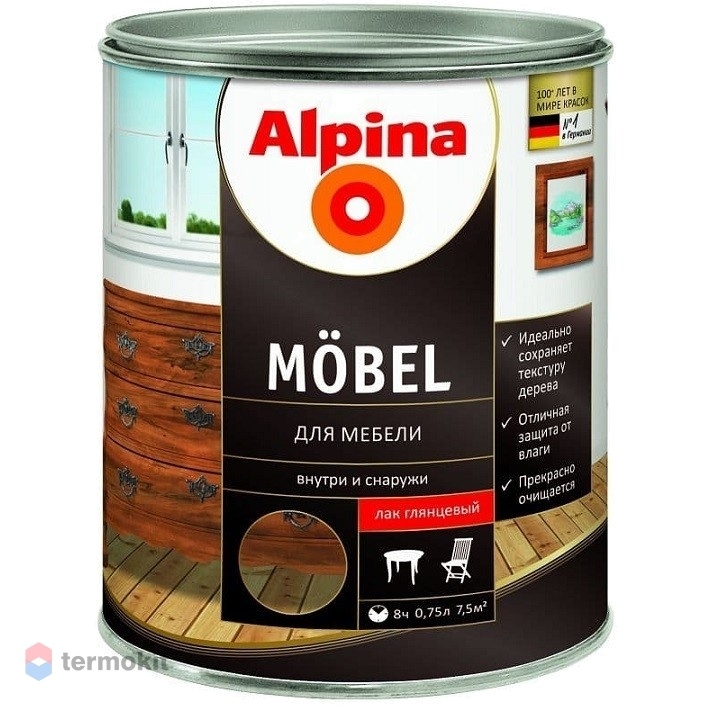 лак для мебели alpina