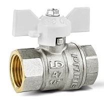 Кран шаровой LD 1/2&quot; ВВ (бабочка) серия Pride 47.15.B-B.Б (white)