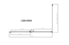 Душевой уголок Vincea Dice 2000x1200x1000 черный VSR-4D1012CLB