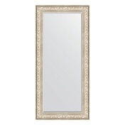 Зеркало с фацетом в багетной раме EVOFORM EXCLUSIVE 80 виньетка серебро BY 3608