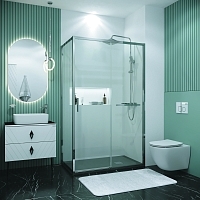 Душевой уголок Grossman Style 1950x1300x900 хром 120.K33.05.1390.10.00