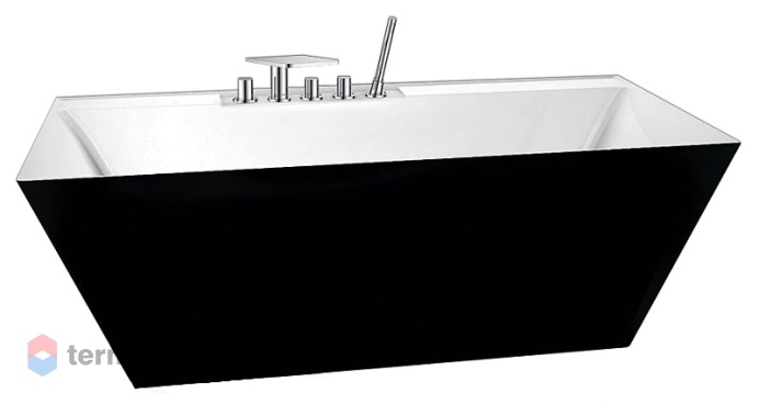 Акриловая ванна BelBagno 1810x810x600 BB19-NERO/BIA