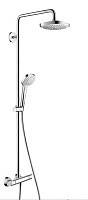 Душевая система Hansgrohe Croma Select E 180 2jet Showerpipe с термостатом 27256400