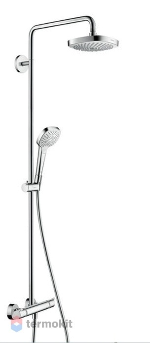 Душевая система Hansgrohe Croma Select E 180 2jet Showerpipe с термостатом 27256400