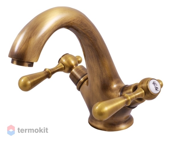 Смеситель для раковины RavSlezak MORAVA RETRO бронза MK429.5SM