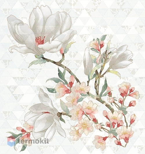 Керамическая плитка Керлайф Primavera Magnolia Bianco панно 75,3x70,9