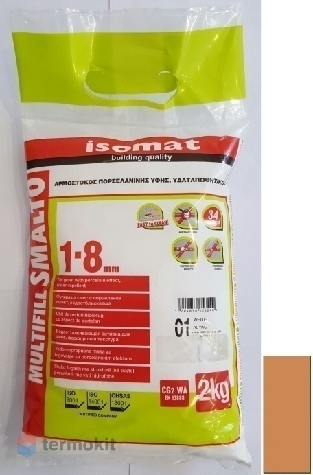 Затирка Isomat Multifill Smalto 1-8 Корица 24 (2 кг)