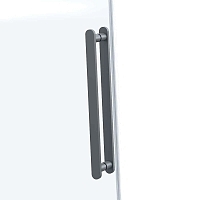 Душевой уголок Vincea Como Soft 1950x1300x900 вороненая сталь VSR-1CS9013CLGM