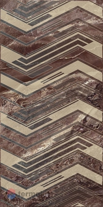 Керамическая плитка Azori Atlas Dark декор 31,5х63