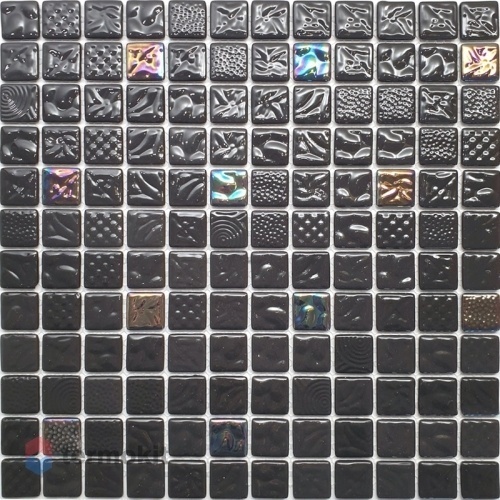 Стеклянная мозаика Natural Steppa STP-BK003-L (2,5х2,5) 31,7х31,7