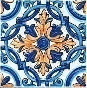 Керамическая плитка Kerama Marazzi Капри Майолика STG/A490/1146H Вставка 9,8х9,8х7