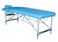 Массажный стол DFC NIRVANA Elegant LUXE 186х70х84 см, алюм. ножки, цвет св.голубой TS2010_Bu