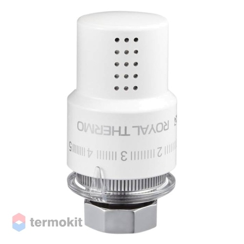 Royal Thermo Термоголовка жидкостная Design М30х1,5 (белый) RTO 07.0009