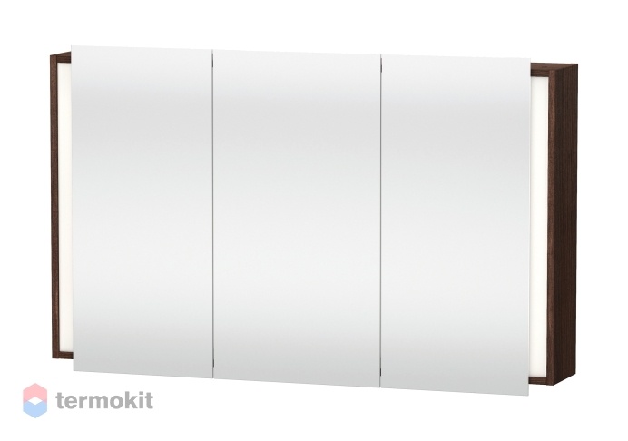 Зеркальный шкаф Duravit Ketho 120 с подсветкой Каштан (темный) KT753305353