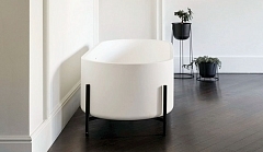 Ванна из искусственного камня NTBagno Amiata 1600x800 белый матовый NT303