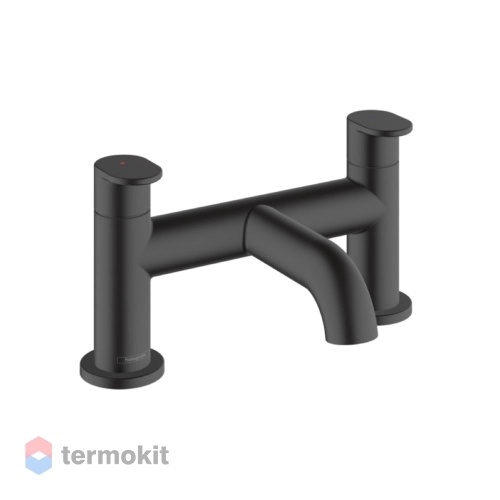 Смеситель на борт ванны Hansgrohe Vernis черный матовый 71442670