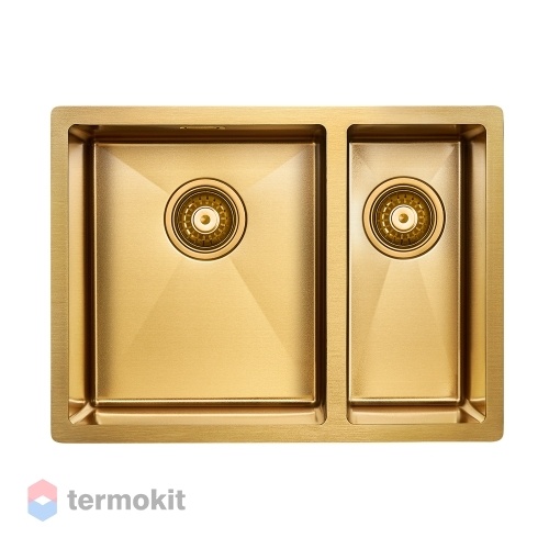 Мойка для кухни Paulmark ANNEX брашированное золото PM545944-BG