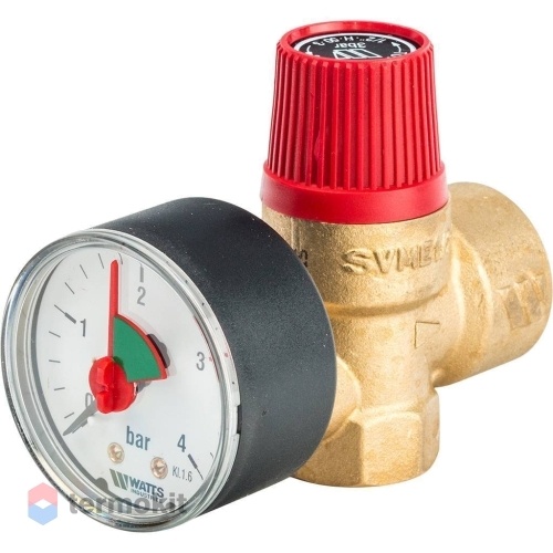 Watts SVM 30-1/2 Предохранительный клапан с манометром 3 бар
