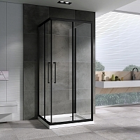 Душевой уголок ABBER Schwarzer Diamant 1950x1000x1000 черный AG02100BH-S100B