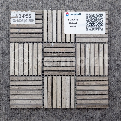 Мраморная мозаика Natural S-Linе KB-P55 (XY-M031G-55P) 30,5х30,5